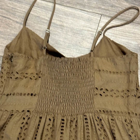 NWT! DELUC Masson Dress Brown Eyelet Size Small - Picture 7 of 13